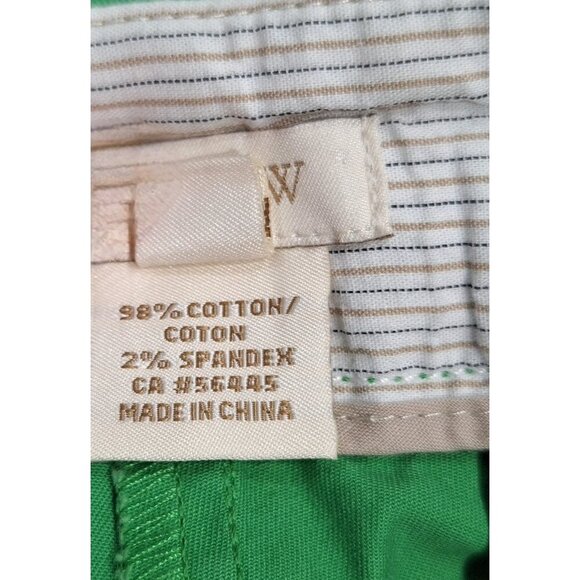 EUC J.Crew Womens Green Sailor Button Shorts Size 2 - Picture 5 of 5